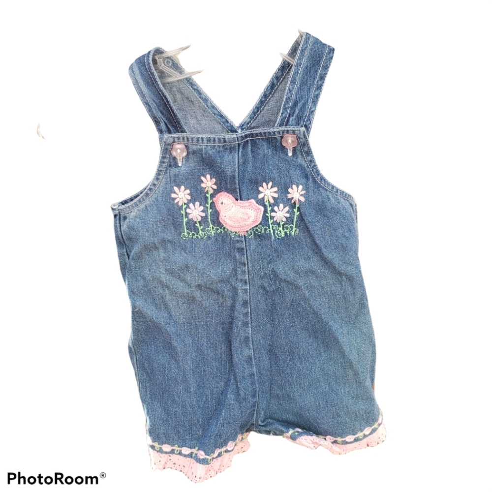 Sesame Street Denim Overalls Romper